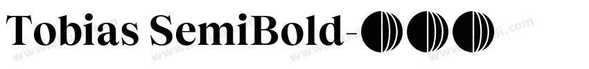 Tobias SemiBold字体转换
